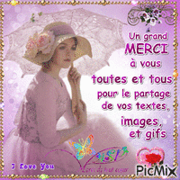 Remerciements Partages animowany gif