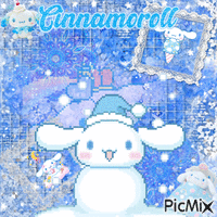Cinnamoroll winter flurry - GIF animé gratuit