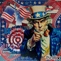Amerikanischer Patriot - Bezmaksas animēts GIF