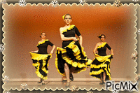Dança flamenca - GIF animado gratis