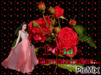 Роза-цветок любви - GIF animado gratis