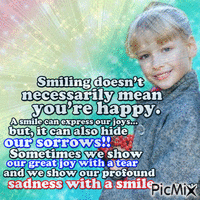 A smile can express our joys... - Nemokamas animacinis gif