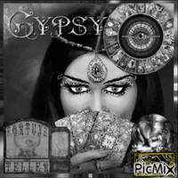 Scary Gypsy - GIF animado grátis