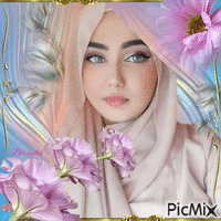 Femme musulmane - GIF animado gratis