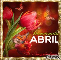 Bienvenido Abril !! - Darmowy animowany GIF