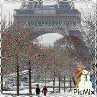 L'hiver à Paris - png ฟรี