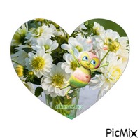 flowers-heart GIF animé