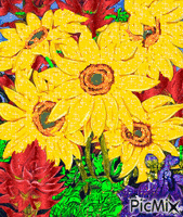 kvety GIF animasi