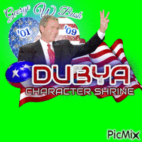 George "Dubya" Bush animovaný GIF