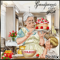 Grandparents are a Gift from God - Gratis animerad GIF
