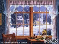 Winter Window animovaný GIF