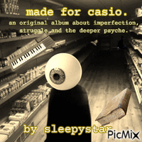 "made for casio"- an original album cover animowany gif