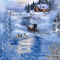 winter wonderland - Zdarma animovaný GIF