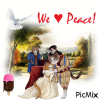 We (Heart) Peace Animated GIF