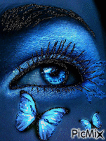 blue eyes - Δωρεάν κινούμενο GIF