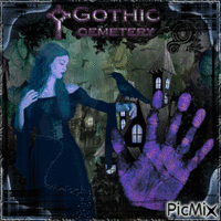 Gothic Vision at the Cemetery~ - GIF animé gratuit