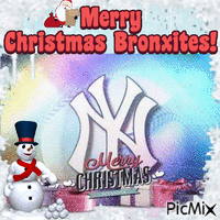 Merry Christmas Bronxites geanimeerde GIF