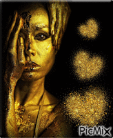 Golden Woman - Bezmaksas animēts GIF