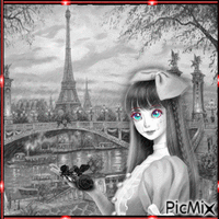 Sad Paris - Бесплатный анимированный гифка