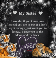 Tigers SISTER LOVE ((JIGGURL_PIXMIXR)) GIF animé