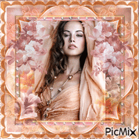Glamour & Sexy en saumon/orange - Bezmaksas animēts GIF
