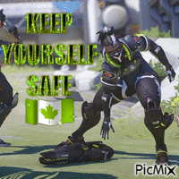 keep yourself safe overwatch sojourn vivian chase - 免费动画 GIF