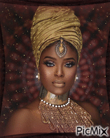 Portrait d'une beauté africaine.