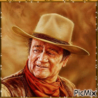 John Wayne - Gratis animeret GIF