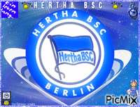 Hertha BSC 4Ever Blue & White Soccer - 免费动画 GIF