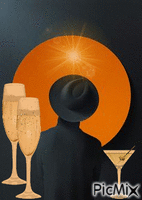 Cóctel o champán? animovaný GIF