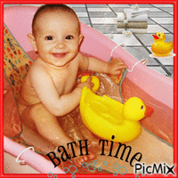Baby in his Bath