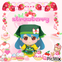 Keiki strawberry paradise <3 - GIF animé gratuit