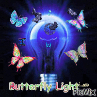Butterfly Light анимированный гифка