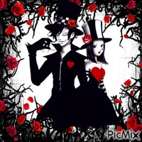Gothic Valentine's Day - GIF animé gratuit
