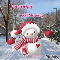 Good morning-December geanimeerde GIF