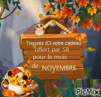 Novembre - GIF animé gratuit