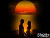 coucher de soleil - GIF animado grátis