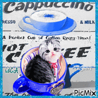 Perfect cup of coffee animuotas GIF