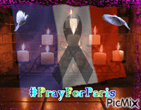#PrayForParis - GIF animate gratis