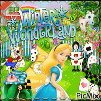 Alice in the wonderland animowany gif