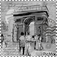❤ ℭ𝔯𝔢𝔞 𝔐𝔦𝔯𝔦𝔢𝔩𝔩𝔞 ❤177❤concours  "Le timbre monument" - Бесплатный анимированный гифка