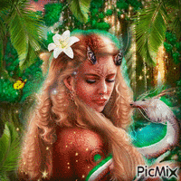 jungle fantasy GIF animé