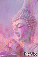 Pintando un Buda GIF animé