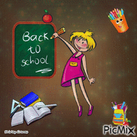 Back to school アニメーションGIF