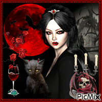 Bayan Vampir - Бесплатный анимированный гифка
