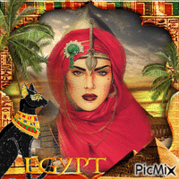 Ägyptische Frau - Бесплатный анимированный гифка