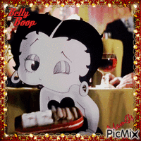 Betty Boop Waitress contest - Бесплатни анимирани ГИФ