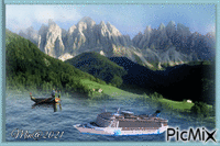 min@   Hav landskap animovaný GIF