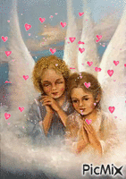 Angelitos orando - 無料のアニメーション GIF