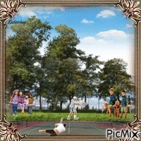 a carefree day playing pickup geanimeerde GIF